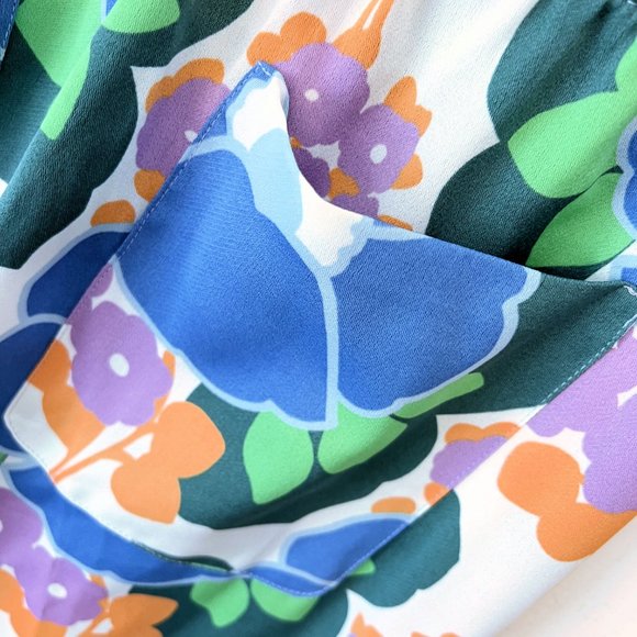 NEW! Zara Floral Printed Pajama Style Retro Pants - Size S - Picture 12 of 15